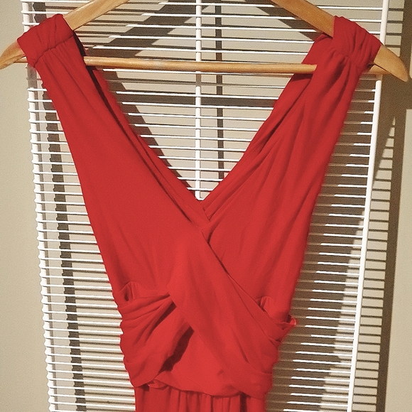 Red Maxi Dress, Casual to Formal - Picture 3 of 4